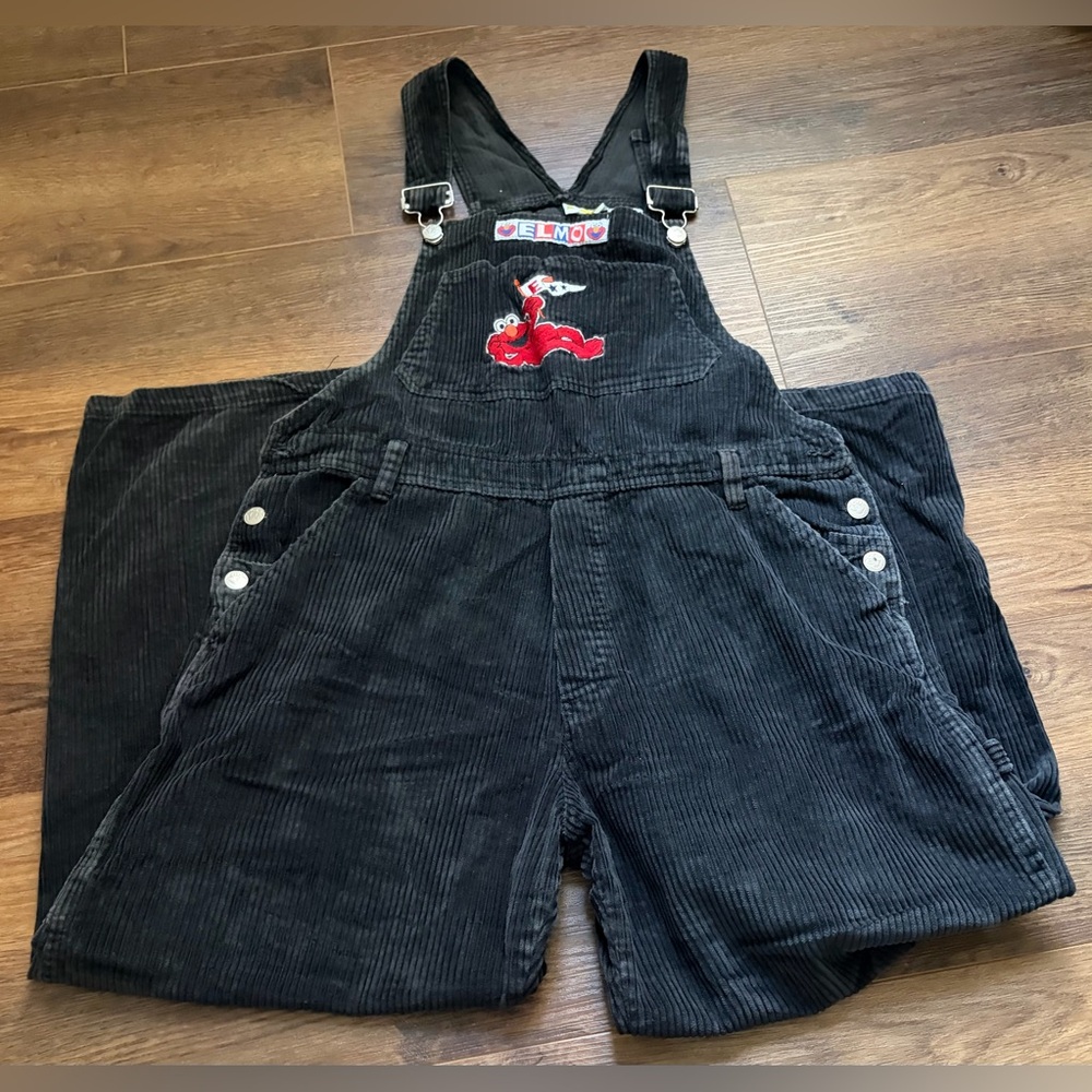 Vintage corduroy Elmo overalls